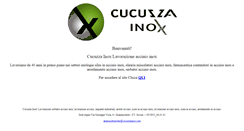 Desktop Screenshot of cucuzzainox.com